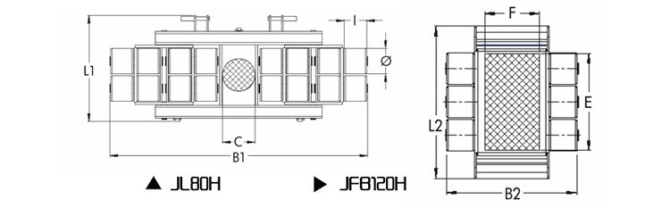 H型JUNG組合式搬運小坦克尺寸圖