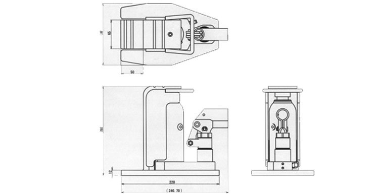 標準爪式千斤頂尺寸圖 標準爪式千斤頂尺寸圖