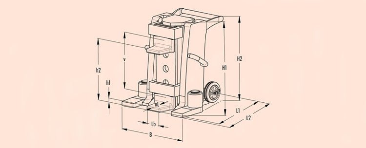 JH G plus EX爪式千斤頂尺寸圖 JH G plus EX爪式千斤頂尺寸圖